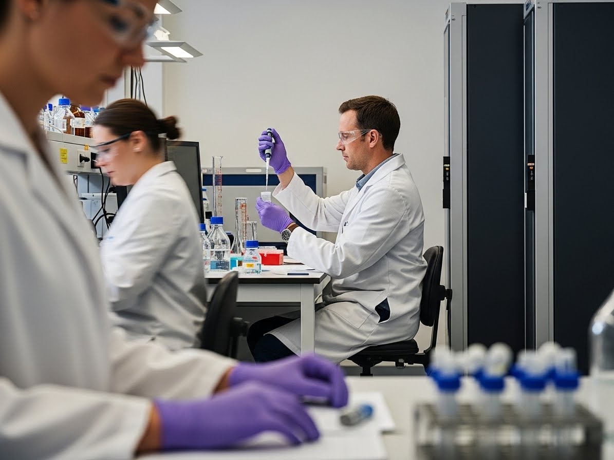 Laboranten in een nederlands lab
